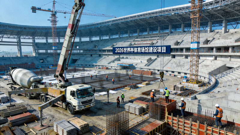 2026年世界杯主办城市体育场馆建设最新进展施工现场
